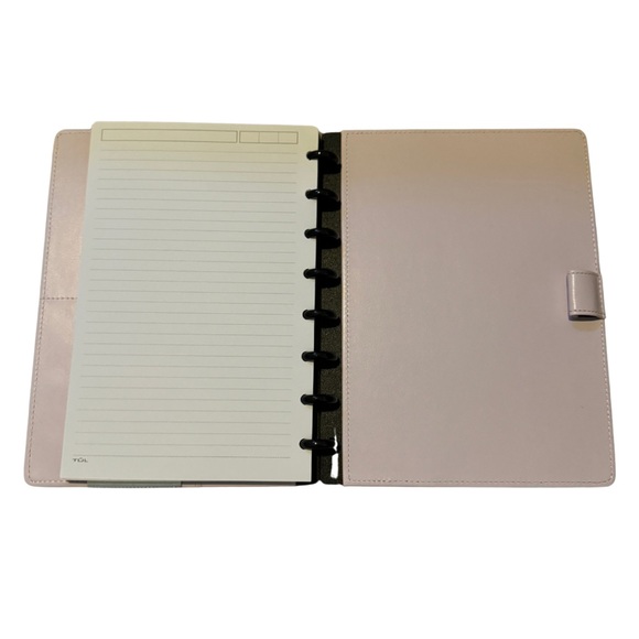 TUL® Discbound Notebook With Die-Cut Leather Cover, Junior Size - Picture 7 of 7